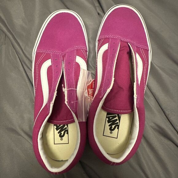 Vans Old Skool Skate Shoes Fuchsia Pink Purple Women’s size 9 NEW - Picture 16 of 16